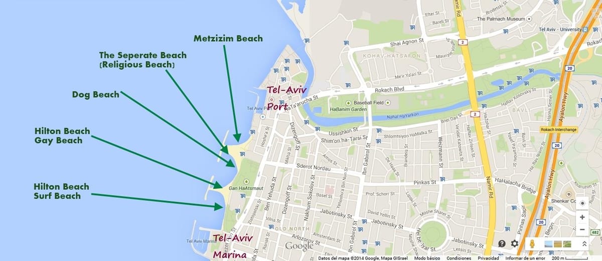 karta намаль Tel Aviv