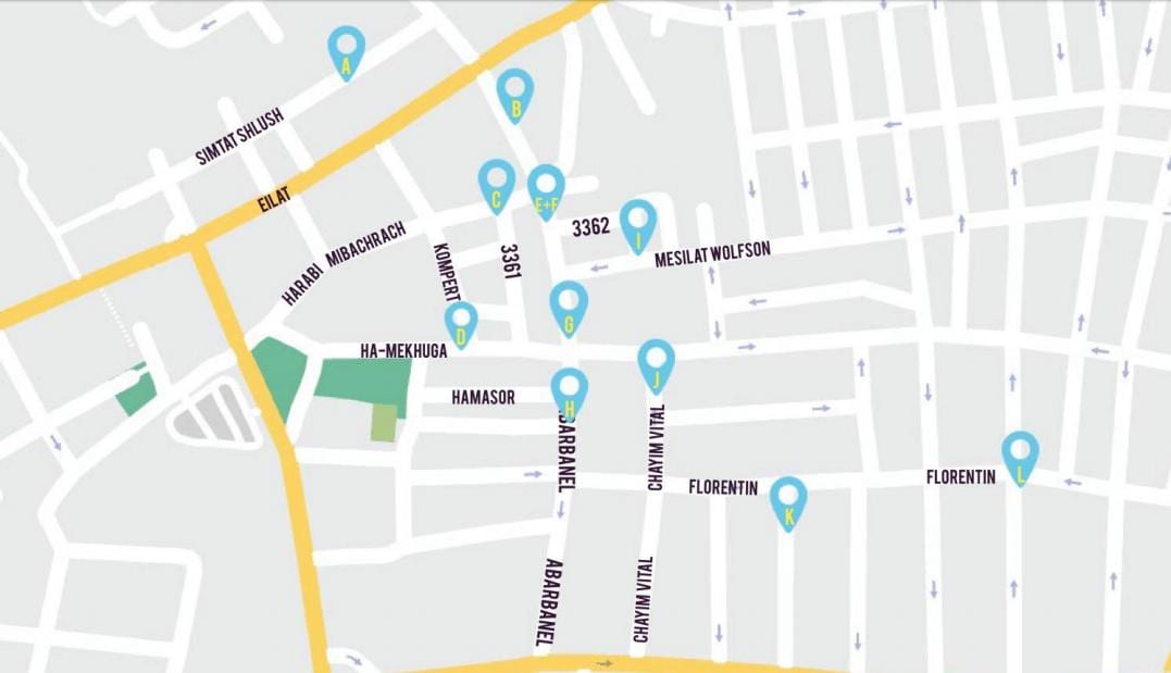 karta флорентин Tel Aviv
