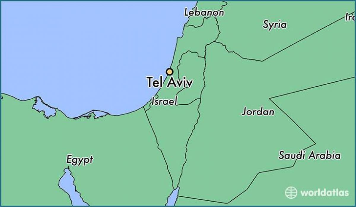 karta Tel Aviva svijeta