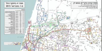 Karta atrakcija Tel Aviva