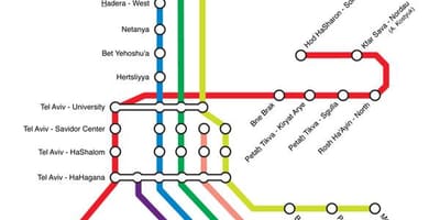 Tel Aviv željeznički kolodvor karti